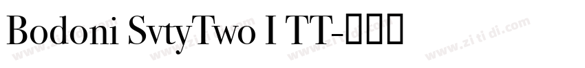 Bodoni SvtyTwo I TT字体转换